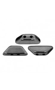 Les perles par Puca® Tinos beads Jet Hematite 23980/14400